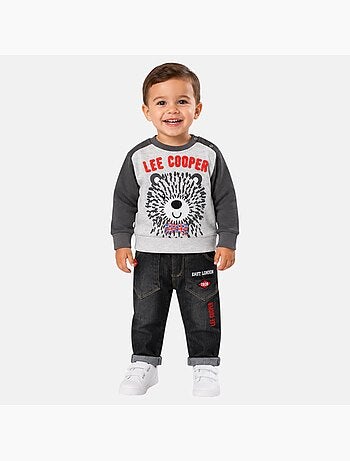 Lee Cooper - Conjunto bebé sweat e calças estampado
