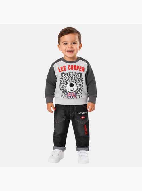 Lee Cooper - Conjunto bebé sweat e calças estampado - Kiabi Lee Cooper - Conjunto bebé sweat e calças estampado - Kiabi