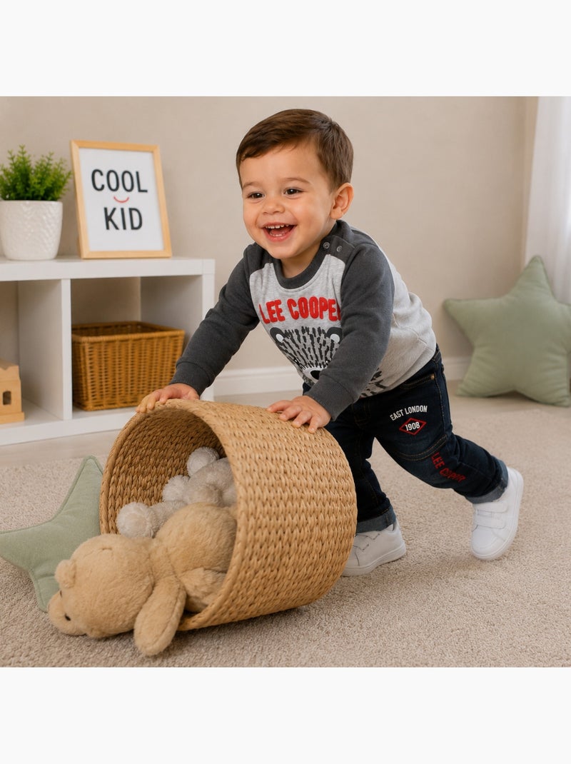 Lee Cooper - Conjunto bebé sweat e calças estampado Cinza - Kiabi