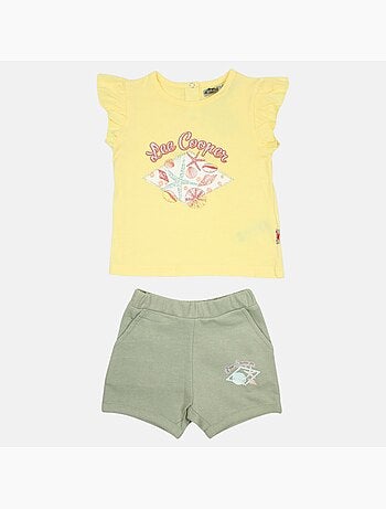Lee Cooper - Conjunto bebé t-shirt e calção
