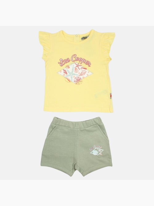 Lee Cooper - Conjunto bebé t-shirt e calção - Kiabi Lee Cooper - Conjunto bebé t-shirt e calção - Kiabi