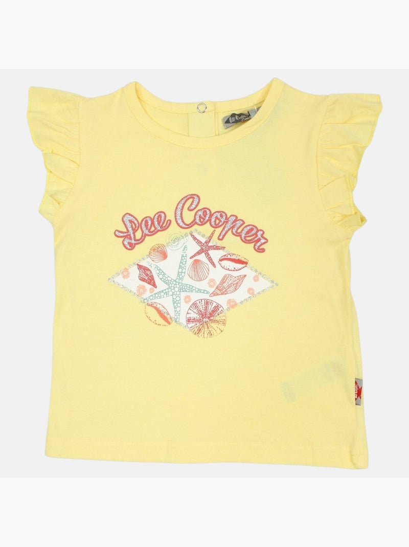 Lee Cooper - Conjunto bebé t-shirt e calção Amarelo - Kiabi