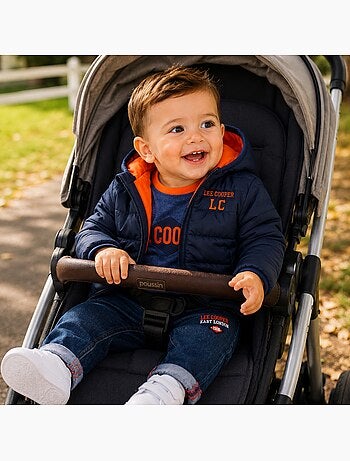 Lee Cooper - Conjunto bebé t-shirt manga comprida com casaco e calças