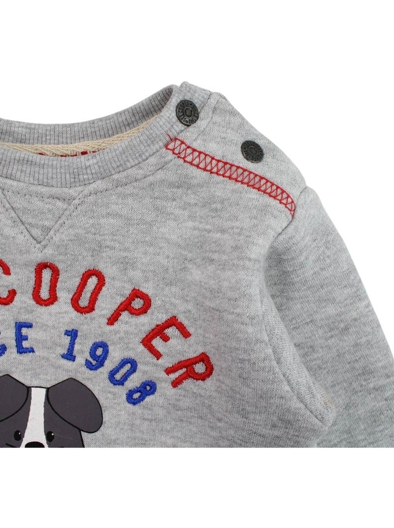 Lee Cooper - Conjunto bebé t-shirt manga comprida com casaco e calças Vermelho - Kiabi