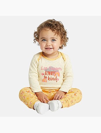 Lee Cooper - Conjunto body com t-shirt manga comprida e leggings bebé