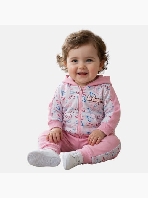 Lee Cooper - Conjunto casaco com capuz e calças jogging bebé menina - Kiabi Lee Cooper - Conjunto casaco com capuz e calças jogging bebé menina - Kiabi