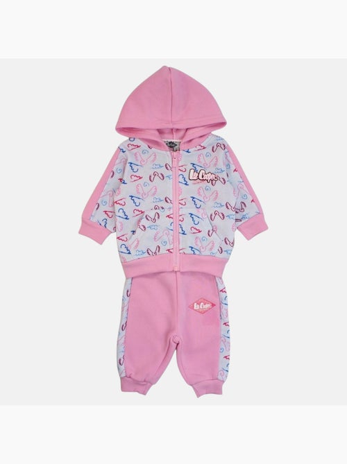 Lee Cooper - Conjunto casaco com capuz e calças jogging bebé menina - Kiabi Lee Cooper - Conjunto casaco com capuz e calças jogging bebé menina - Kiabi