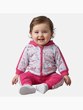 Lee Cooper - Conjunto casaco com capuz e calças jogging bebé menina