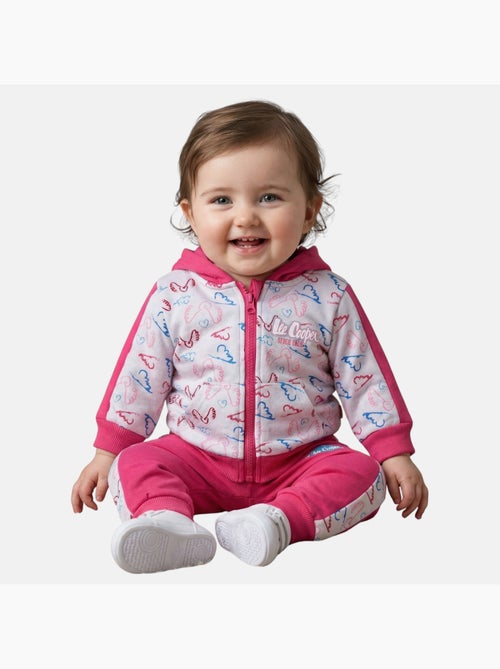 Lee Cooper - Conjunto casaco com capuz e calças jogging bebé menina - Kiabi