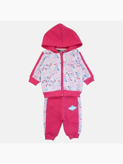 Lee Cooper - Conjunto casaco com capuz e calças jogging bebé menina - Kiabi