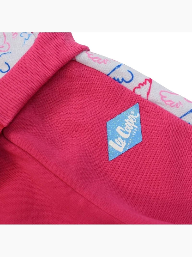 Lee Cooper - Conjunto casaco com capuz e calças jogging bebé menina Rosa-fúcsia - Kiabi