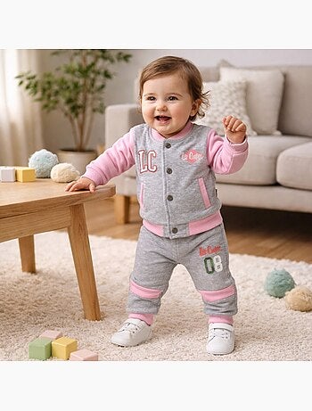 Lee Cooper - Conjunto casaco e calças jogging bebé menina