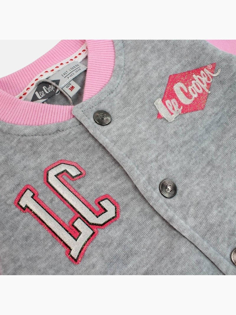 Lee Cooper - Conjunto casaco e calças jogging bebé menina Cinza - Kiabi