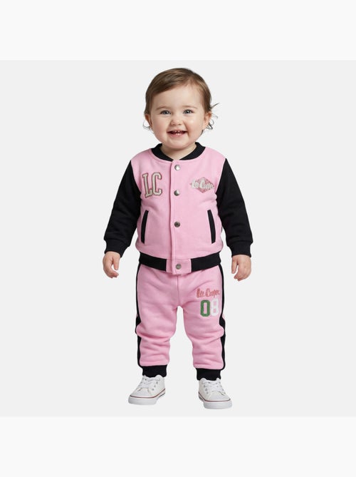 Lee Cooper - Conjunto casaco e calças jogging bebé menina - Kiabi Lee Cooper - Conjunto casaco e calças jogging bebé menina - Kiabi