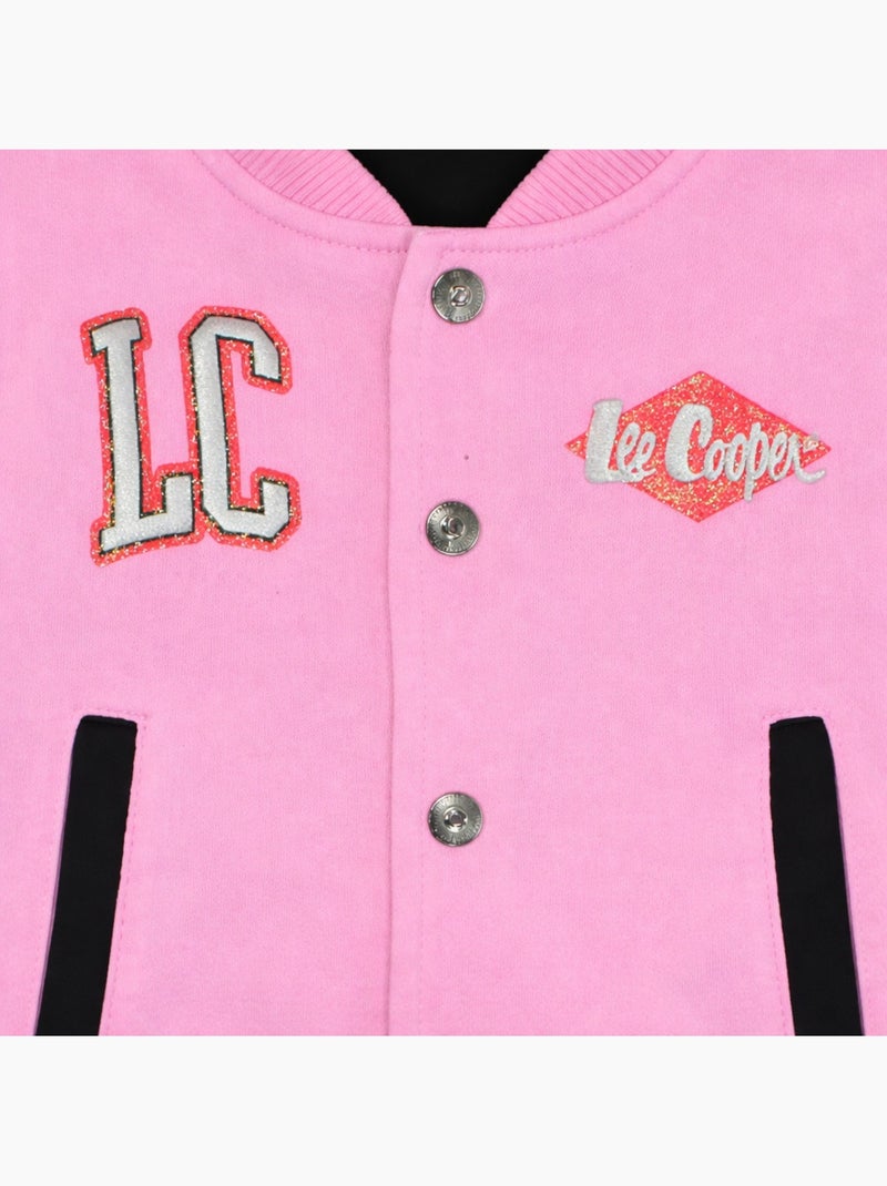 Lee Cooper - Conjunto casaco e calças jogging bebé menina Rosa - Kiabi