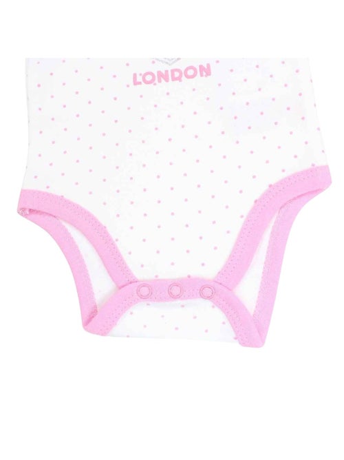 Lee Cooper - Conjunto de 2 bodys bebé menina com padrão de pontos - Kiabi