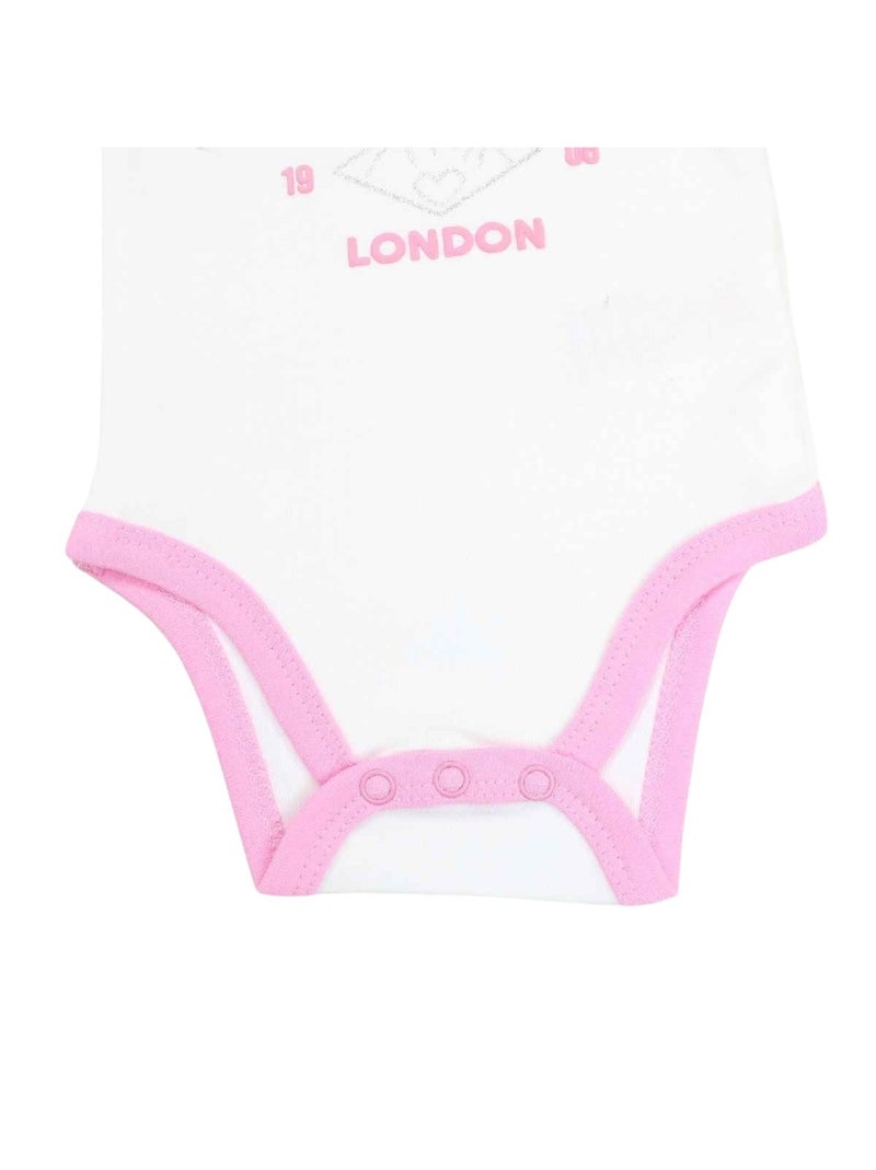 Lee Cooper - Conjunto de 2 bodys bebé menina com padrão de pontos Branco - Kiabi