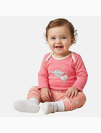 Lee Cooper - Conjunto body com t-shirt manga comprida e leggings bebé