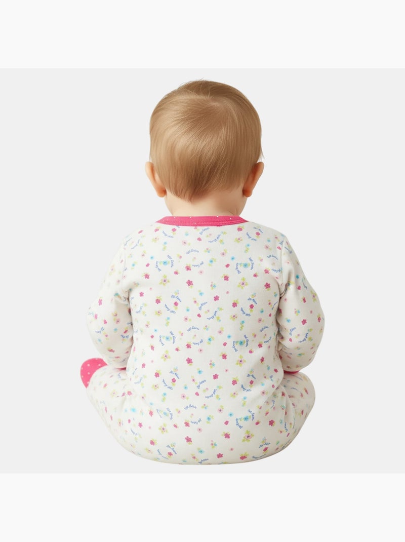 Lee Cooper - Conjunto de 3 peças composto por body, babygrow e babete com padrões Rosa - Kiabi