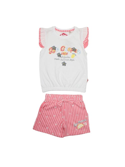 Lee cooper - conjunto de camiseta e shorts combinando com estampas - Kiabi