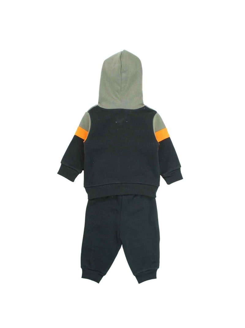 Lee Cooper - Conjunto fato de treino bebé casaco com capuz e calças estampado Cáqui - Kiabi