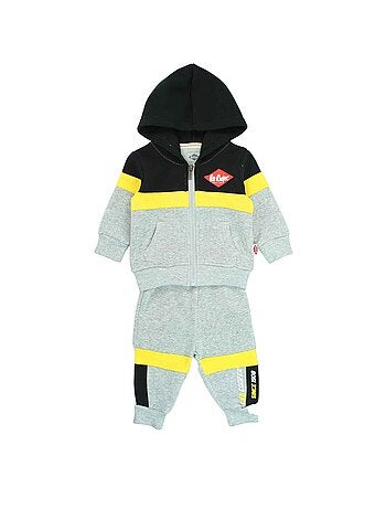 Lee Cooper - Conjunto fato de treino bebé casaco com capuz e calças estampado