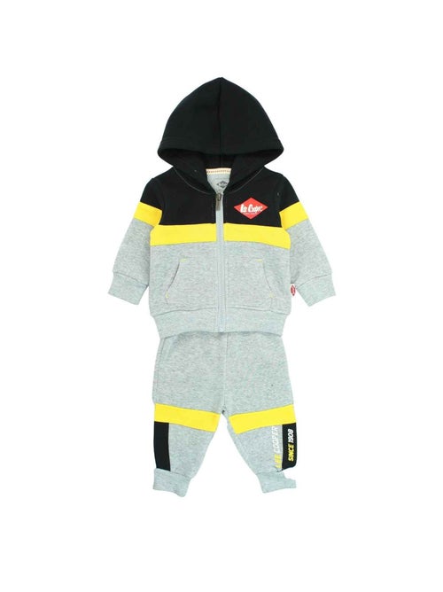 Lee Cooper - Conjunto fato de treino bebé casaco com capuz e calças estampado - Kiabi