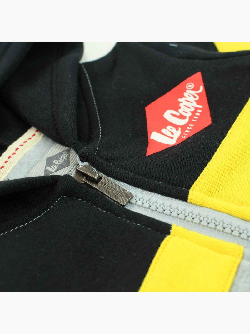 Lee Cooper - Conjunto fato de treino bebé casaco com capuz e calças estampado Cinza - Kiabi