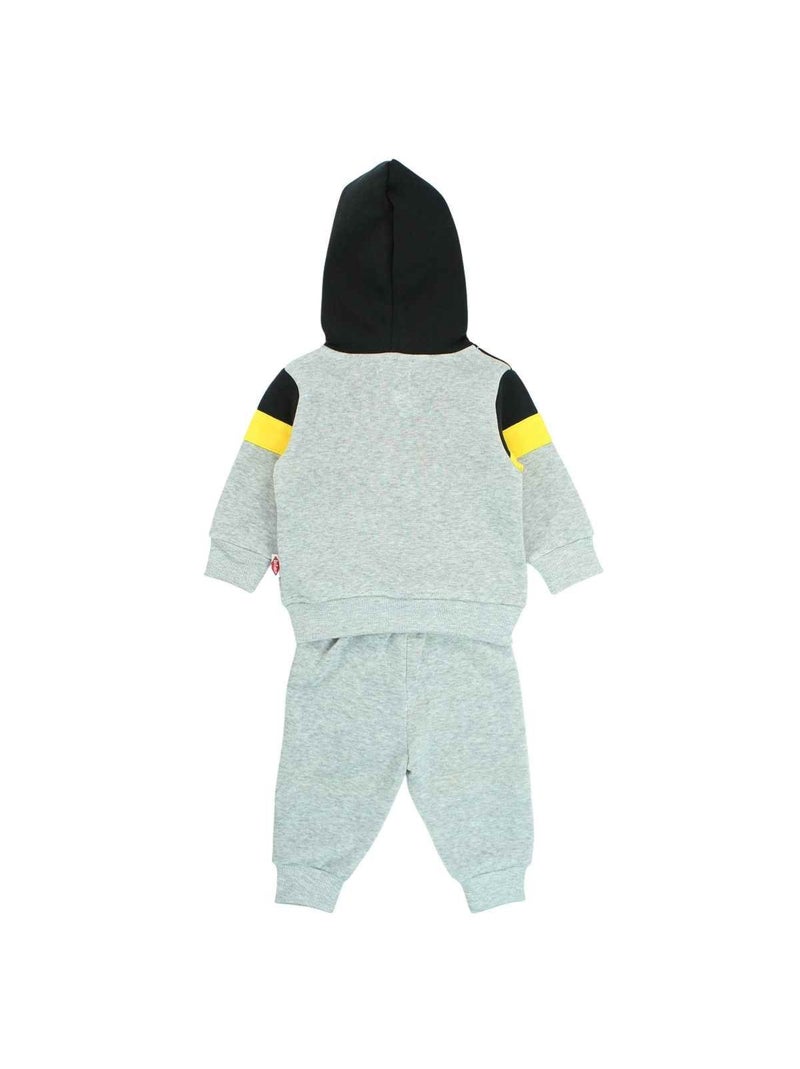 Lee Cooper - Conjunto fato de treino bebé casaco com capuz e calças estampado Cinza - Kiabi