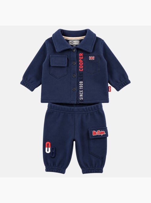 Lee Cooper - Conjunto fato de treino bebé menino casaco e calças - Kiabi Lee Cooper - Conjunto fato de treino bebé menino casaco e calças - Kiabi