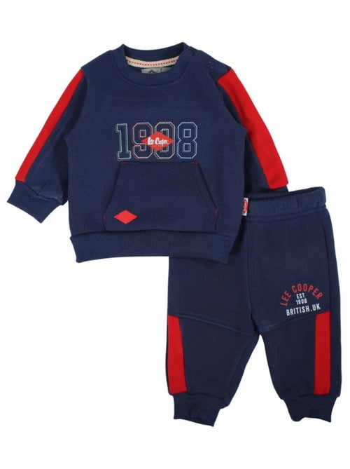 Lee Cooper - Conjunto fato de treino bebé menino sweat e calças estampado - Kiabi Lee Cooper - Conjunto fato de treino bebé menino sweat e calças estampado - Kiabi