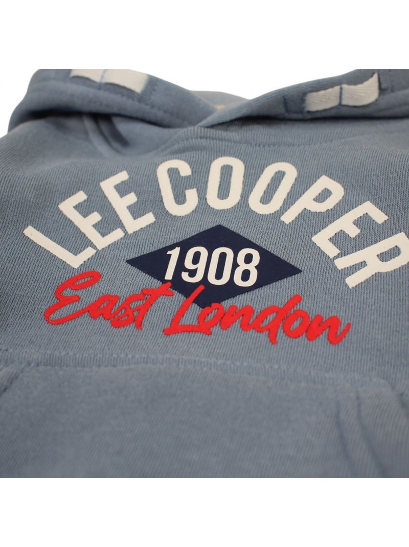 Lee Cooper - Conjunto fato de treino bebé menino sweat e calças estampado Azul - Kiabi