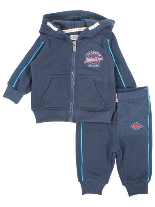 Lee Cooper - Conjunto fato de treino bebé menino sweat e calças estampado - Kiabi Lee Cooper - Conjunto fato de treino bebé menino sweat e calças estampado - Kiabi