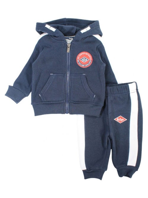 Lee Cooper - Conjunto fato de treino bebé menino sweat e calças estampado - Kiabi Lee Cooper - Conjunto fato de treino bebé menino sweat e calças estampado - Kiabi