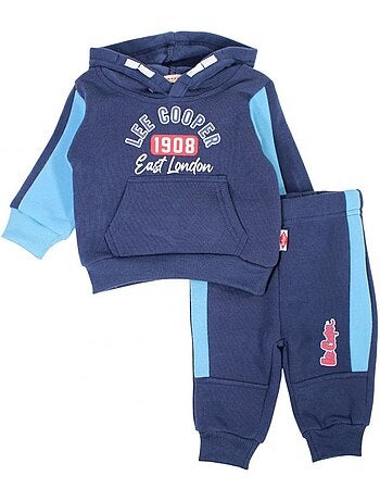 Lee Cooper - Conjunto fato de treino bebé menino sweat e calças estampado