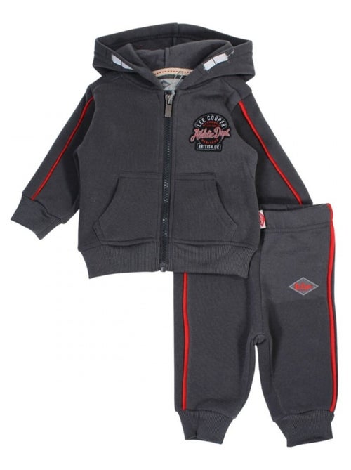 Lee Cooper - Conjunto fato de treino bebé menino sweat e calças estampado - Kiabi Lee Cooper - Conjunto fato de treino bebé menino sweat e calças estampado - Kiabi