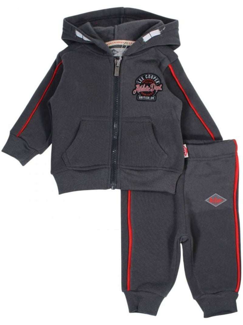 Lee Cooper - Conjunto fato de treino bebé menino sweat e calças estampado Cáqui - Kiabi