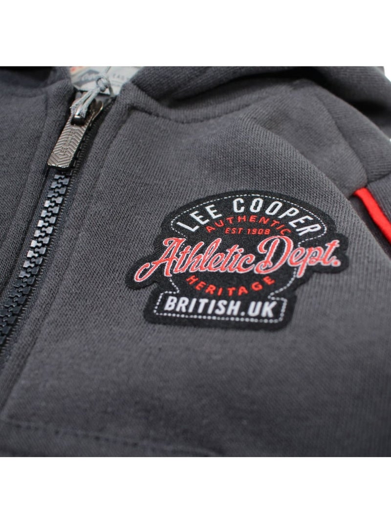 Lee Cooper - Conjunto fato de treino bebé menino sweat e calças estampado Cáqui - Kiabi