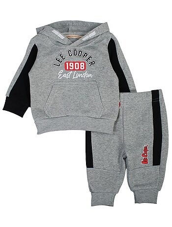 Lee Cooper - Conjunto fato de treino bebé menino sweat e calças estampado