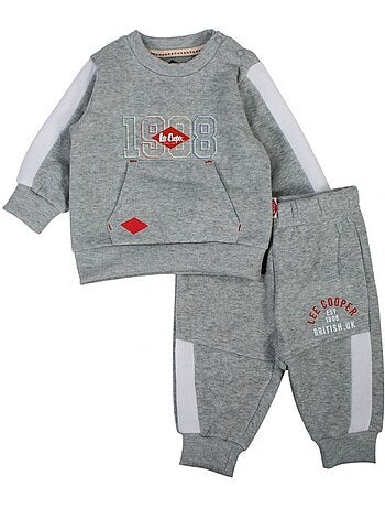 Lee Cooper - Conjunto fato de treino bebé menino sweat e calças estampado