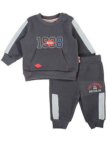 Lee Cooper - Conjunto fato de treino bebé menino sweat e calças estampado