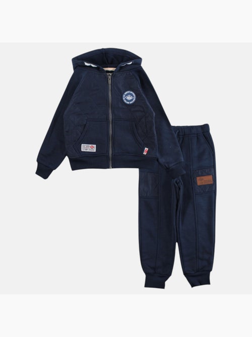 Lee Cooper - Conjunto fato de treino menino casaco com capuz e calças - Kiabi Lee Cooper - Conjunto fato de treino menino casaco com capuz e calças - Kiabi