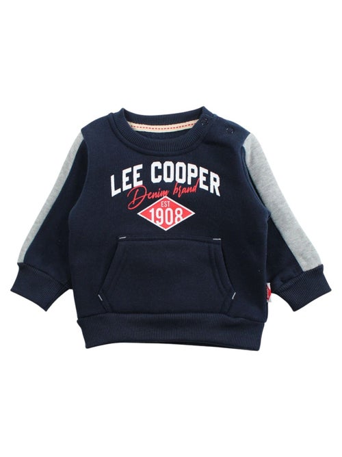 Lee Cooper - Conjunto fato de treino menino sweat com capuz e calças estampado - Kiabi Lee Cooper - Conjunto fato de treino menino sweat com capuz e calças estampado - Kiabi