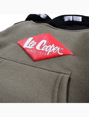 Lee Cooper - Conjunto fato de treino menino sweat com capuz e calças estampado