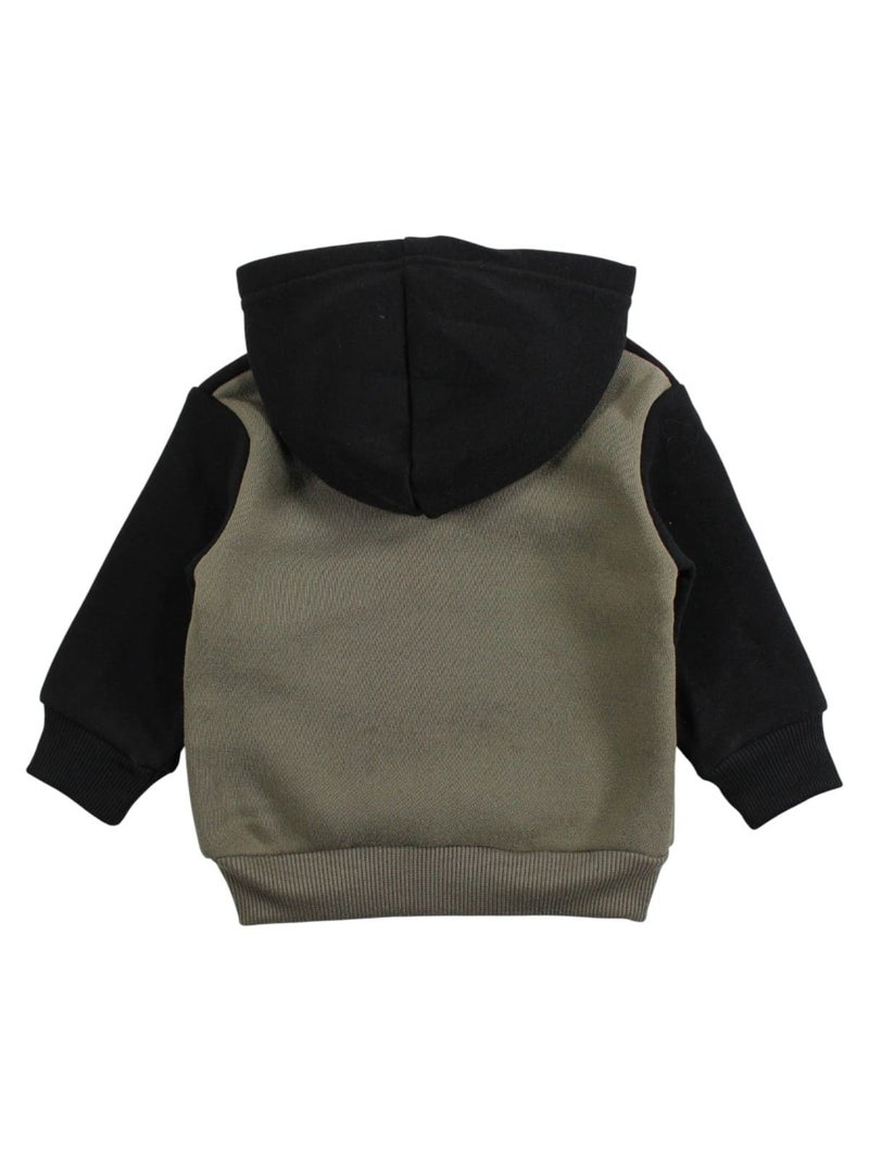 Lee Cooper - Conjunto fato de treino menino sweat com capuz e calças estampado Cáqui - Kiabi