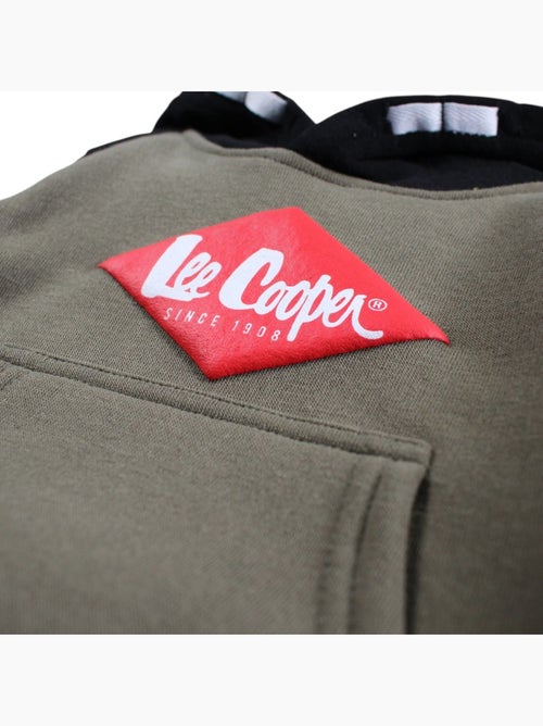 Lee Cooper - Conjunto fato de treino menino sweat com capuz e calças estampado - Kiabi Lee Cooper - Conjunto fato de treino menino sweat com capuz e calças estampado - Kiabi