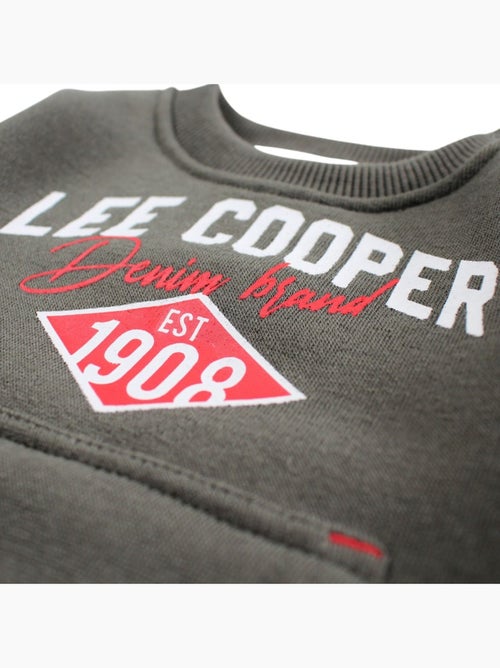 Lee Cooper - Conjunto fato de treino menino sweat com capuz e calças estampado - Kiabi