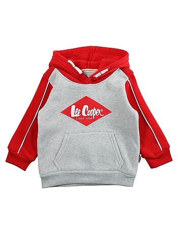 Lee Cooper - Conjunto fato de treino menino sweat com capuz e calças estampado