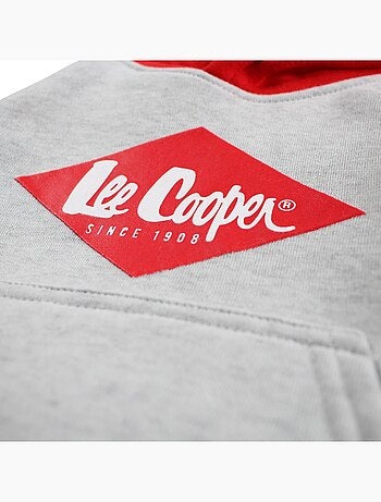 Lee Cooper - Conjunto fato de treino menino sweat com capuz e calças estampado