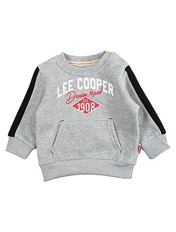 Lee Cooper - Conjunto fato de treino menino sweat com capuz e calças estampado